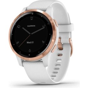 Resim Garmin Vivoaktif 4s, Smaller-Sized Gps , Özellikler Müzik, Body Energy Watch, Animation Workouts, Pulse Ox Sensörs, Rose Gold With White Band 