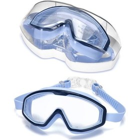 Resim Soulader Kız Çocuk Yüzme Gözlüğü Düz Cam Buğu Önleyici Yüzücü Gözlüğü Büyük Lens Yumuşak Silikon Erkek Çocuk Havuz Deniz Eğitim Dalış Malzemeleri Spor Ekipmanları Çok Renkli 