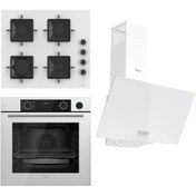 Resim Ferre Steamart Ss Serisi Beyaz Set (ss206 Xe64cb D086 ) - Kare Emaye Izgara 