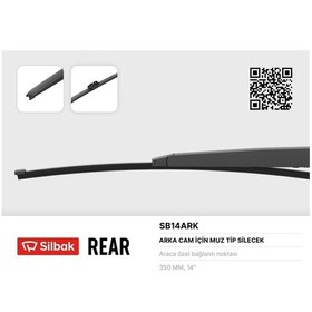 Resim Sılbak Sb14ark Sılecek Supurgesı Arka Muz Tıp 350mm Bmw 5 Tourıng Volvo V70 Iı / Iıı 08 / 07 Xc70 Iı 08 / 07 
