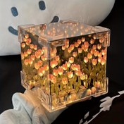 Resim DIY Lale Lambası, Kendin Yap Gece Lambası, Sevgililer Günü Hediyesi, Doğum Günü Hediyesi, Yaratıcı Yatak Odası Dekorasyonu, Simüle Çiçek Gece Lambası, Cadılar Bayramı, Noel Hediyeleri için İdeal, Sevgililer Günü, Doğum Günü, Cadılar Bayramı, Noel ve Yeni Yıl Hediyesi 