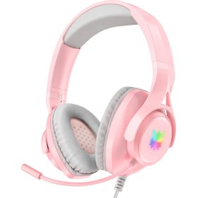 Resim Gorgeous Onıkuma X16 Gürültü Azaltma Mikrofonlu Kablolu Kulaklık Pembe (Yurt Dışından) 