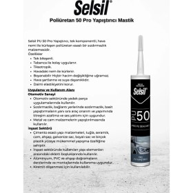 Resim Selsil Poliüretan Mastik Gri 280 Ml. - 25 Adet 