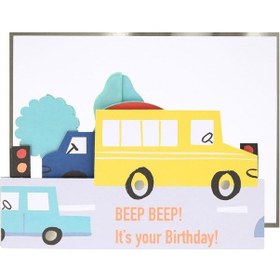 Resim Meri Meri - Araçlar Tebrik Kartı 