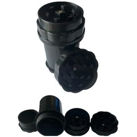 Resim Grınder Parçalayıcı Plastik Baharat Öğütücü Herb Spice 4 Katmanlı 58mm-sıyah 