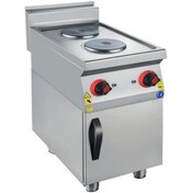 Resim CSA Karacasan 900 Seri Dolaplı 40 cm 2 Gözlü Elektrikli Ocak 