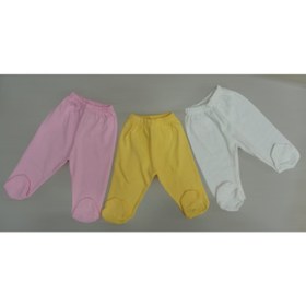 Resim özdemirli bebe Patikli Alt Pijama Ayaklı 3 Lü Paket 