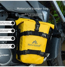 Resim Skycity Motosiklet Tampon Yan Çantası Çok Fonksiyonlu Bisiklet Çantası Pvc Su Geçirmez Sırt Çantası Amazon Popüler Motosiklet Seyahat Eseri Toptan Sarı Renkli 