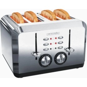 Resim 4 Dilim Paslanmaz Çelik Otomatik Ekmek Kızartma Makinesi 1630W 