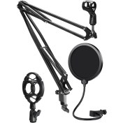 Resim Lastvoice NB40HYP Set Stüdyo Mikrofon İçin Stand Shock Mount Filtre (50x50 Büyük Boy) 