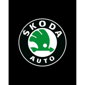 Resim Skoda Auto Büyük Sırt Patch Yama - Siyah 