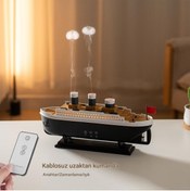 Resim Protonust 250Ml Aroma Difüzörü İki Püskürtme Modu Denizanası Duman Halkası Sprey Titanic Hava Nemlendirici 