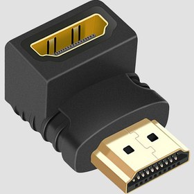 Resim 90 Derece HDTV Adaptörü, Sağ Açı Erkek-Dişi 2.0 Kablosu, 4K@60Hz ve HDR Desteği ile Laptop, Monitör, PS5, PS4, Xbox One, Fire TV ve Daha Fazlası için 