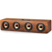 Resim iGear iG-1130 Ensemble 20 watts Wooden Portable Soundbar with Bluetooth, USB/TF Card, FM Mode connectivity and In-built Sub-woofer for Extra Bass 