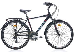 Resim Bianchi Travel 504 28 Jant 21 Vites 48 Cm V-Fren Şehir Bisikleti-Siyah-Koyu Kırmızı-Gri 