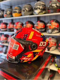 Resim MT Helmets KASK MT COSMO SV SERGIO GARCIA E5 PARLAK KIRMIZI 