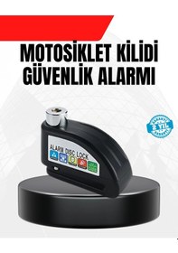 Resim Mey İthalat Alarm Disk Fren Kilidi Paslanmaz Çelik Motosiklet Scooter Bisiklet 