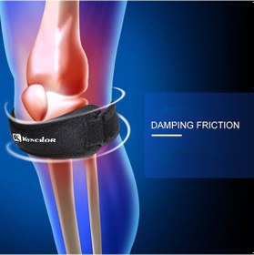 Resim Jokmae Mavi Nilon Patella Desteği - Spor Koşu İçin Akıllı Ventilasyonlu, Şok Emici Ve Basınçlı Diz Bandı Mavi Diğer 