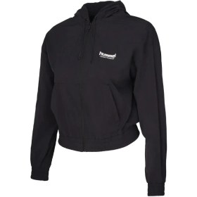 Resim hummel Samba Zip Hoodie 922498-2001 Siyah Kadın Fermuarlı Hoodie 