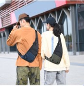 Resim Xindoker Askeri Yeşil Nilon Askılı Çanta - Hafif, Su Geçirmez Spor, Yürüyüş, Seyahat Ve Outdoor Etkinlikler İçin Yeşil 