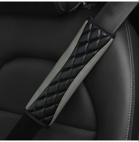 Resim 1 Adet Üç Boyutlu İşlemeli Sahte Koyun Derisi Araba Malzemeleri Emniyet Kemeri Gray Gray 