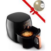 Resim Şık Tasarım Xxl 7,3lt Güçlü Airfryer ve Beyaz Lambader Seti 