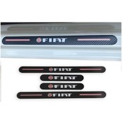 Resim Fiat Brava Uyumlu Carbon Kapı Eşiği 4'Lü Set Kırılmaz (548480236) 