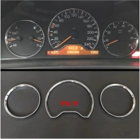Resim Mercedes W210 Gösterge Paneli Çerçeve Halkası Krom 1993-1999 Arası 