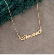 Resim Dkmn Gümüş Hannah Kanatlı Isim Kadın Gümüş Kolye 