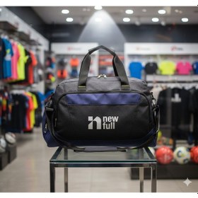 Resim Newfull Sport Kanvas Seyahat ve Spor Çantası Ortaboy Siyah 