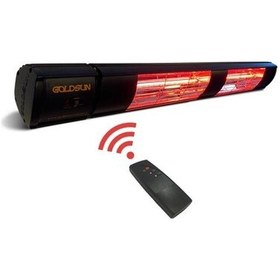 Resim Goldsun Aqua Gsa30p 3000w Kumandalı Su Korumalı Açık Alan Elektrikli Infrared Isıtıcı 