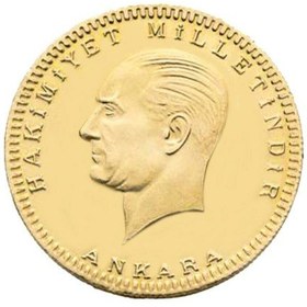 Resim Ata Lira Tam Altın 22 Ayar 