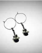 Resim Kanatlı Bas Gitar Küpe Çok Renkli 