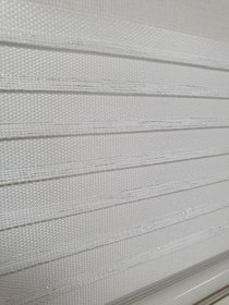 Resim BBB Geniş Pliseli Simli Ekru Zebra Stor Perde MZ292 150x200 