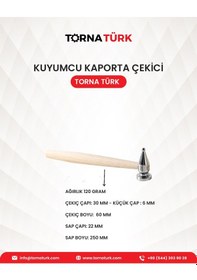 Resim Kuyumculuk Kuyumcu Kaporta Çekici -bir Ucu Küre - Bir Ucu Düz - 120 Gram Metalik 