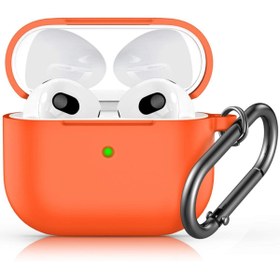Resim kılıfbenim Airpods 3. Nesil Ile Uyumlu Premium Darbeye Dayanıklı Silikon Koruma Kılıf Turuncu 