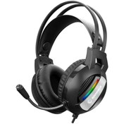 Resim Rampage Rm-k71 Line Siyah 3,5mm Usb Bağlantı Rainbow Aydınlatmalı Oyuncu Mikrofonlu Kulaklık 