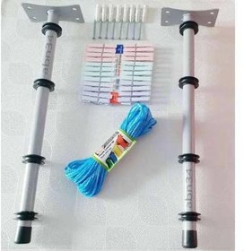 Resim Pencere Balkon tipi Gezer Makaralı Duvara Monte Çamaşır Kurutma 