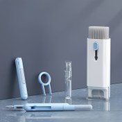 Resim Evrensel 7'si 1 Arada Elektronik Temizlik Seti, Taşınabilir, Sıvı Olmayan Hava Püskürtme, Dahili Bileşenler, İç Dekorasyon ve Aksesuarlar, Bilgisayar, Klavye, AirPods, Telefon, Ekran Temizliği için Uygundur 