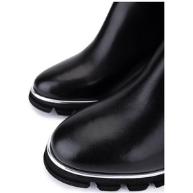 Resim Tamer Tanca Kadın Hakiki Deri Siyah Deri Topuklu Bot 1081 1500 Bn Bot Sk25-26 Sıyah Dr Siyah 