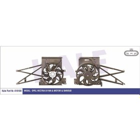 Resim Klima Fan Motoru+Davlumbaz Komple Vectra B 