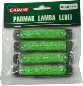 Resim 4lü Parmak Lamba Seti 6 Ledli 10 Cm 24V Yeşil BR4304114 