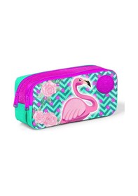 Resim Coral High Kids İki Bölmeli Flamingo Baskılı Kalemlik - Kız 