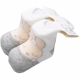 Resim Bibaby Cute Rabbit Bebek Çorap 68369 Somon 