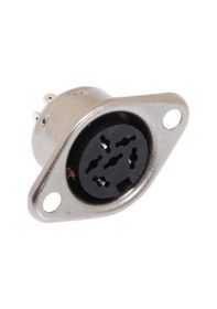 Resim Din Konnektör - 6 Pin - Dişi - Panel Tipi 