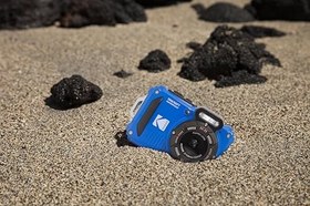 Resim KODAK PIXPRO WPZ2 15M Su Geçirmez Fotoğraf Makinesi - 16MP, 4x Optik Zoom, 1080P Full HD Video (Mavi) 