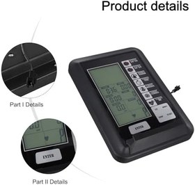 Resim Egzersiz Bisikleti Monitörü Hız Göstergesi Göstergesi, Sabit Bisiklet Eliptik Antrenör İçin, Zaman Hızı Kalori Mesafe Gücü, Kalp Hızı Fonksiyonları 