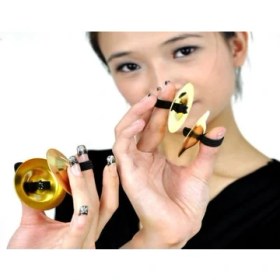 Resim Practika Dansöz Zili Parmak Zili (4 Adet) 