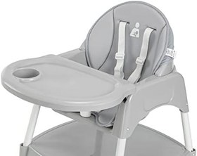 Resim Wellgro Pretty 3in1 Çalışma Masalı Mama Sandalyesi, Gri 