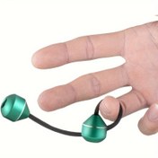 Resim 1 adet Alüminyum Alaşım Parmağı Yo-Yo, 2 Boncuk ve İplik ile - Yetişkinler için Harika Rahat El Eğitimi Oyuncak, Esneklik Uygulama, Eğlenceli Tatil Hediyesi (İp Rengi Değişebilir), Sıcak, Arkadaşlar 